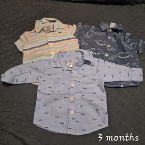 Cartes Button Down Shirts, 3 months